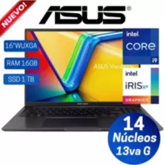 ASUS - Laptop ASUS X1605VA-MB195 16"  WUXGA Led Core i9-13900 H - 13va Gen, Ram 16GB,1 TB SSD, Free Dos