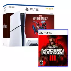 SONY - Consola Ps5 Slim Bundle Spiderman 2 + Cod Modern Warfare III