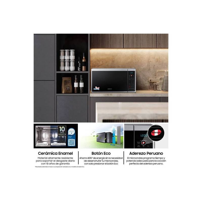 Horno Microondas Samsung 32L MS32J5133AM/PE Gris