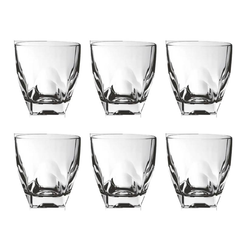 Set De 6 Vasos De Whisky Vasos De Vidrio Inspira 