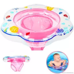 INSPIRA - Flotador de bebé para piscina con asiento Rosa