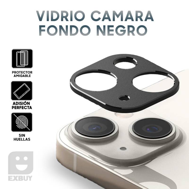 Vidrio Protector de Cámara para iPhone 11 Negro GENERICO