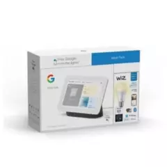 GOOGLE - Google Home Nest Hub Pantalla Inteligente + Foco Inteligente