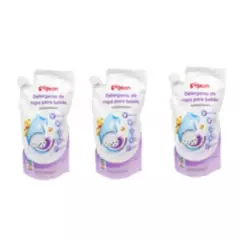 PIGEON - Detergente de ropa para bebés 450 ml x 3