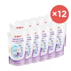 PIGEON - Detergente de ropa para bebés 450 ml X 12