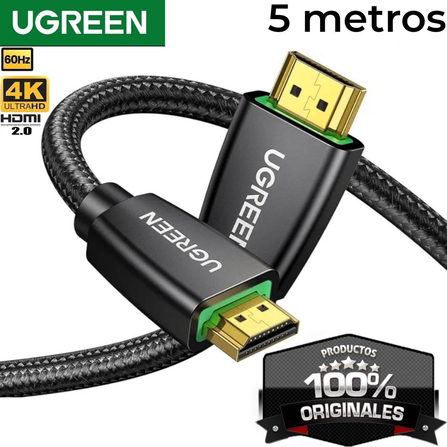 UGREEN CABLE HDMI 4K MACHO A MACHO CON BRAID 2MTS HD118 ( 40410 ) – SAHUA  Perú