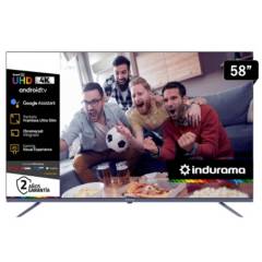 INDURAMA - Televisor Indurama 58” UHD 4K Android TV 58TIKGFUHD4K
