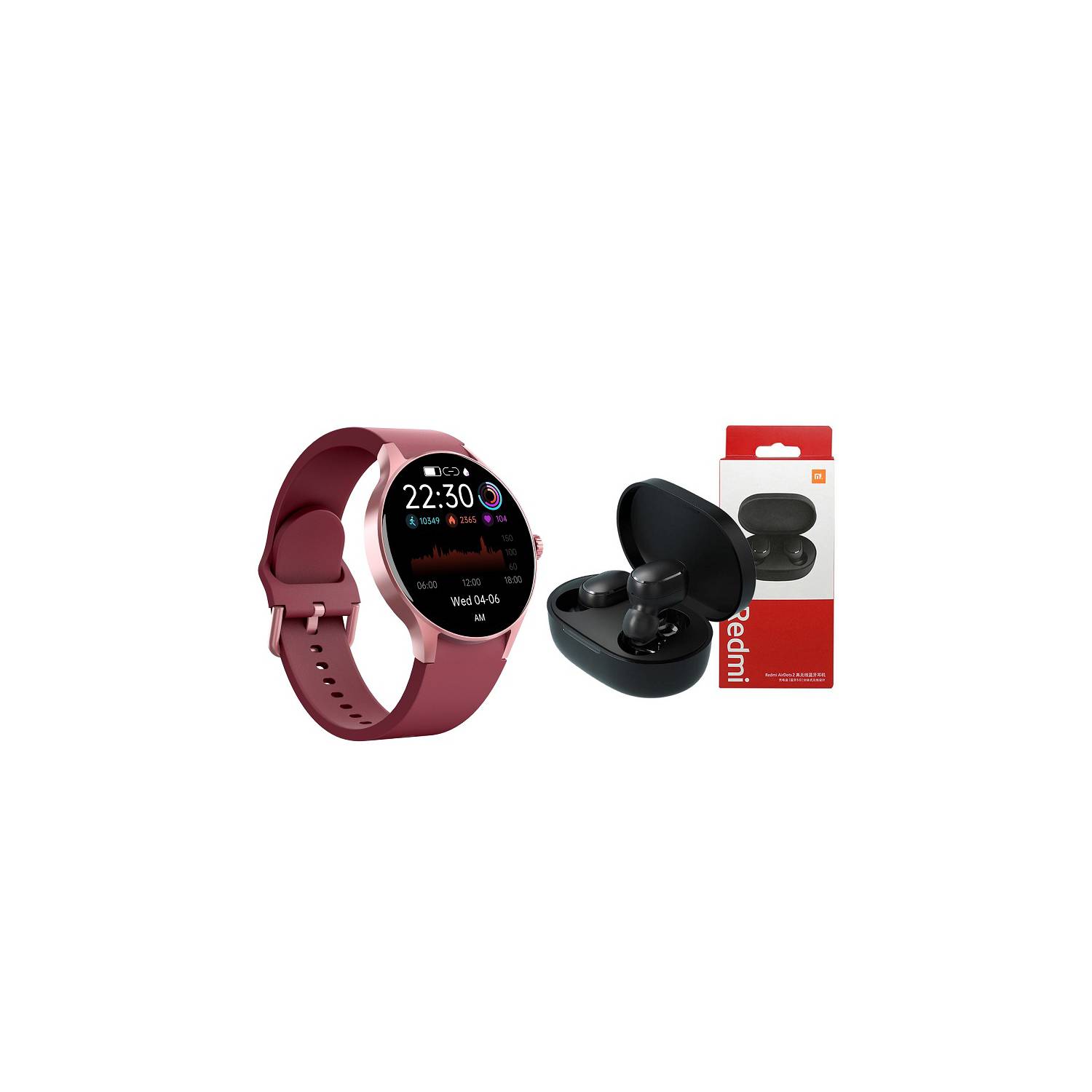 XIAOMI Smartwatch Y80 + Audifonos Redmi AirDots 2