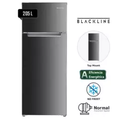 BLACKLINE - Refrigeradora BLACKLINE 205L Frost 205L-2PN Inox