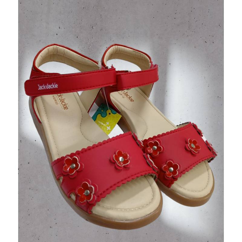 Sandalias Ni a Flower color rojo talla 33 GENERICO falabella