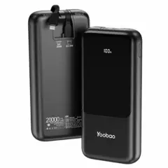 YOOBAO - Bateria Portatil Yoobao 20000 Mha 22.5w Led Display Baterry- Negro