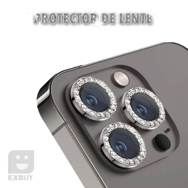 GENERICO Protector para lente camara iPhone 13 / 13 mini / Negro