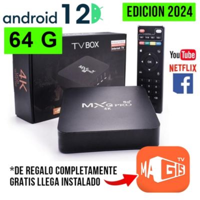 Tv Box Android Certificado Con Entrada De Red Versión2023 4k