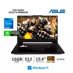 ASUS - Laptop Asus Tuf Dash FX517Z-HN002W Intel Ci7-12650H 16Gb Ram 512Gb SSD RTX 3050 156” FHD Wind
