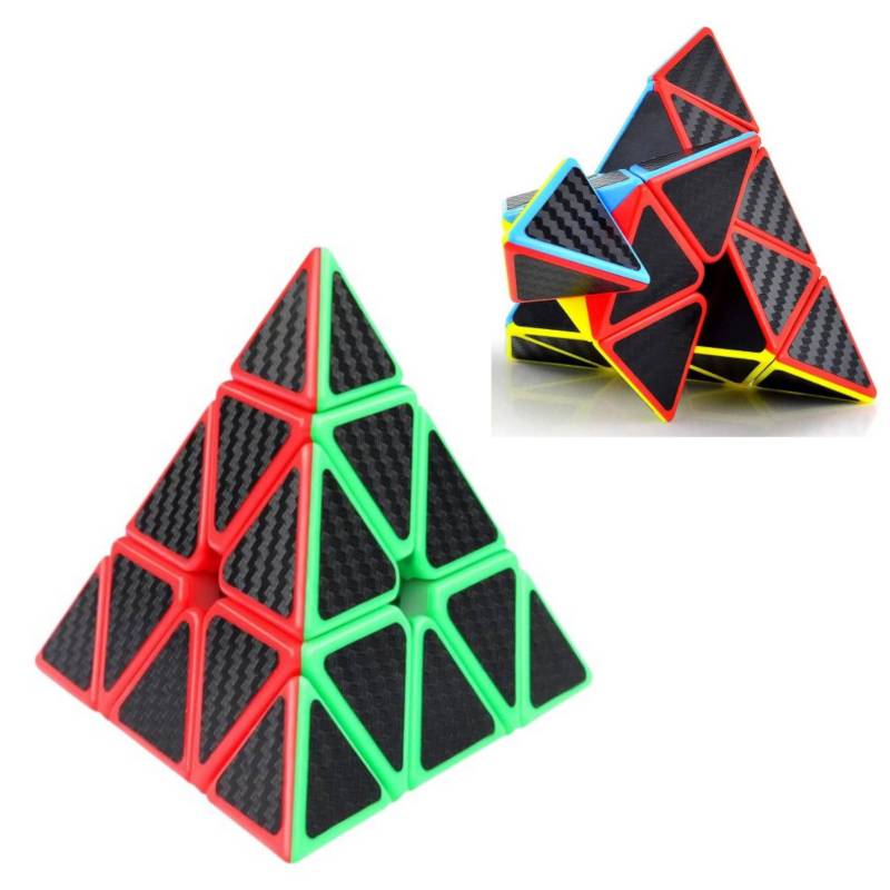 Cubo Mágico Piramide Fibra de Carbon YJ