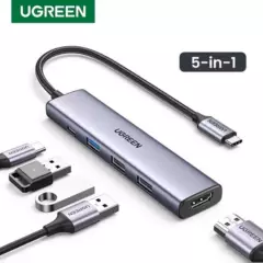 UGREEN - Hub Tipo C 5 en 1 USB HDMI Ugreen