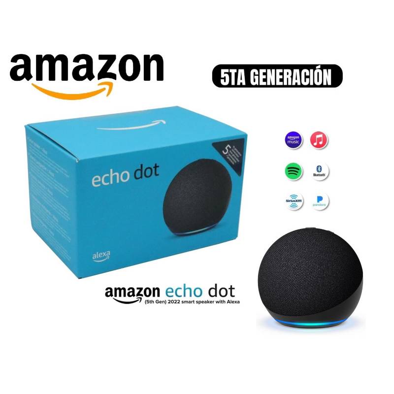 Bocina inteligente Echo Dot 5ta generación negro