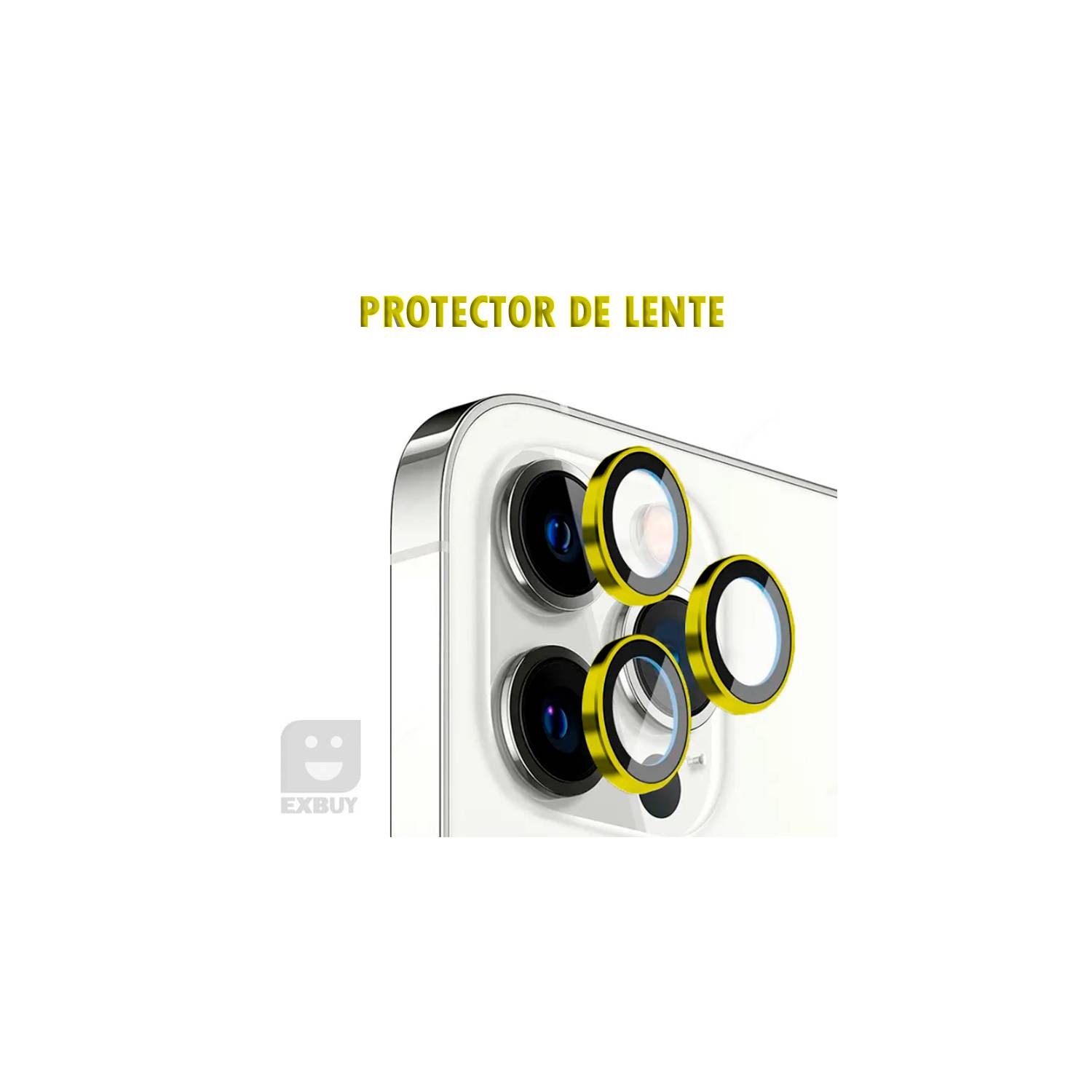 Protector de Lente para IPhone 15 /15 Plus Amarillo GENERICO