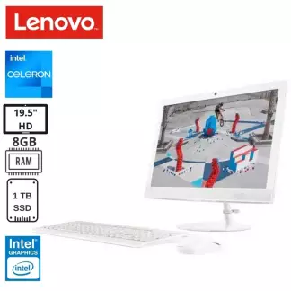 LENOVO - All In One Lenovo Ideacentre 330 Celeron,19.5"Hd, Ram 8Gb, Ssd 1Tb, Windows 10