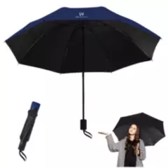 KELLER - Paraguas Plegable con Protección UV Sombrilla Manual AZ K03