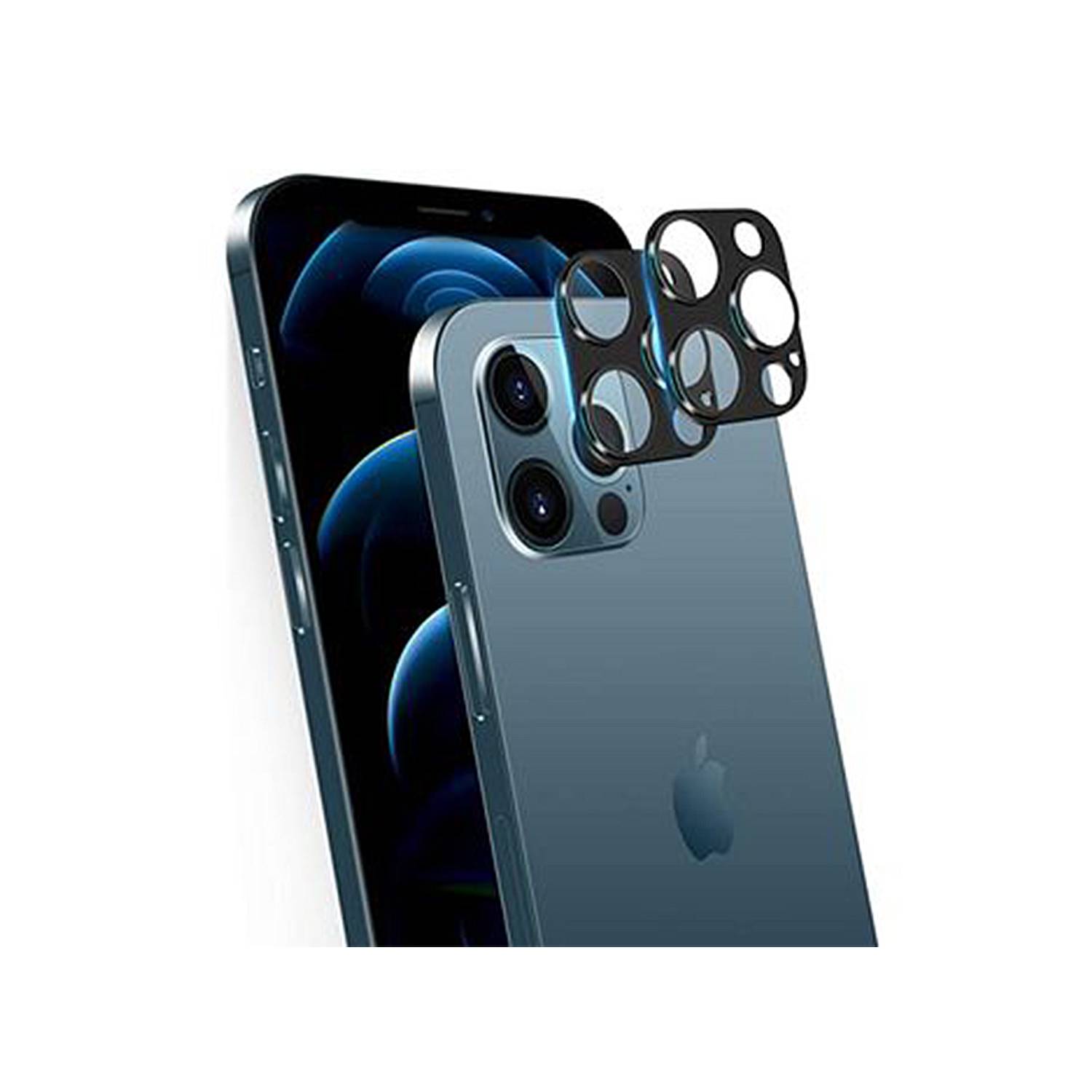 Vidrio Protector de Cámara para iPhone 12 Pro Max - Negro