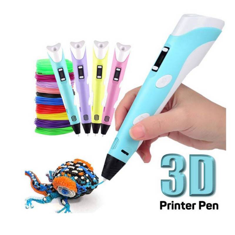 Lápiz 3D Pen Bolígrafo Impresión 3D + 3 Filamentos + Base GENERICO