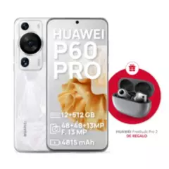 HUAWEI - Smartphone HUAWEI P60 Pro Rococo Pearl 12GB 512GB Dual Sim + Regalo FreeBuds Pro 2