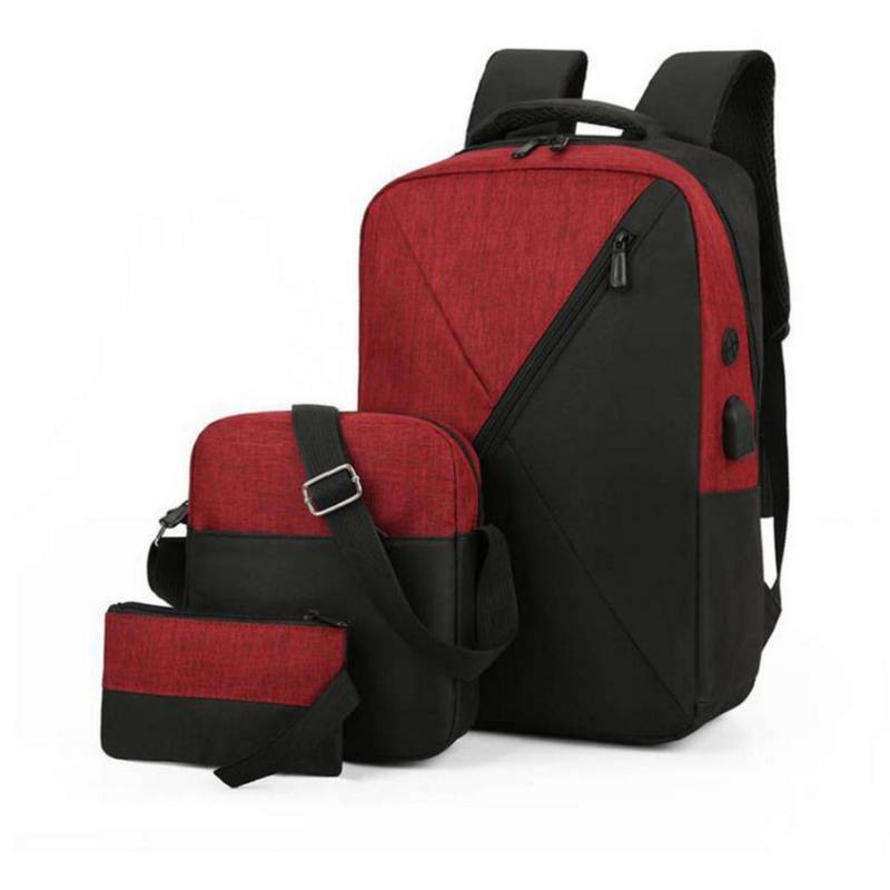 Mochila Multifuncional Antirrobo Para Mujer Rojo GENERICO