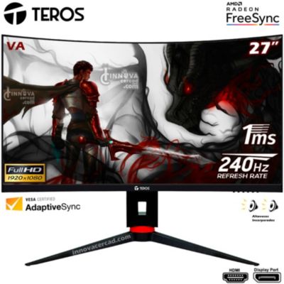 MONITOR GAMING TEROS TE-2764G, 27 CURVO VA, FHD, 240Hz, 1ms