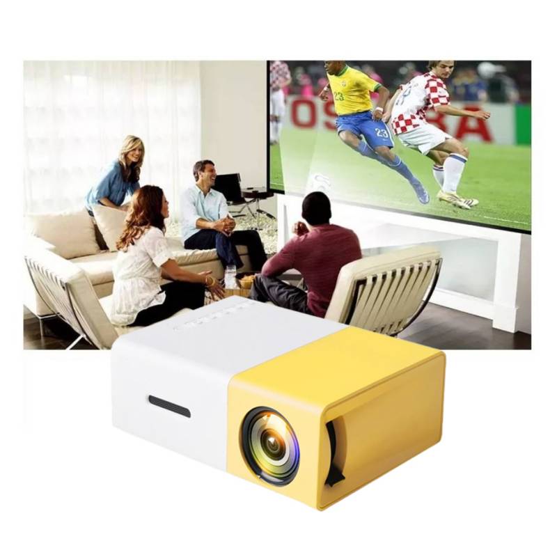 Mini Proyector Multimedia 1080P Para PC HDMI USB Control y Altavoz  IMPORTADO