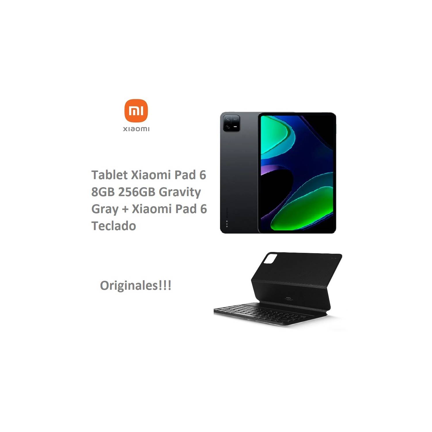 Tablet Xiaomi Pad 6 8GB 256GB Gravity Gray + Teclado Xiaomi Pad 6 XIAOMI