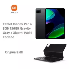 XIAOMI - Tablet Xiaomi Pad 6 8GB 256GB Gravity Gray + Teclado Xiaomi Pad 6