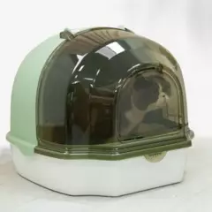 CAT OH - Arenero Cerrado Capsula espacial para Gatos verde