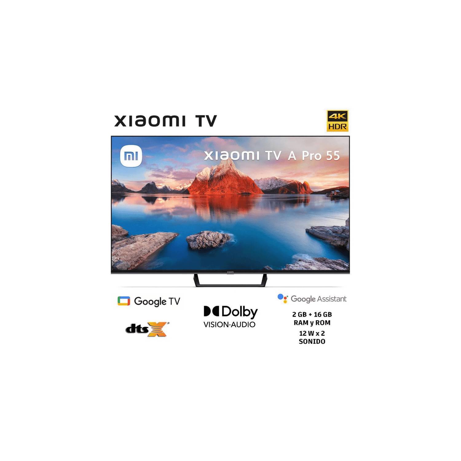 Xiaomi Televisor Tv A2 55 Negro Km0 al Mejor Precio