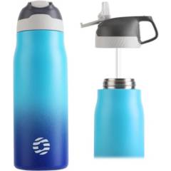 FJBOTTLE - FJBottle - Botella de agua deportiva con aislamiento - Azul