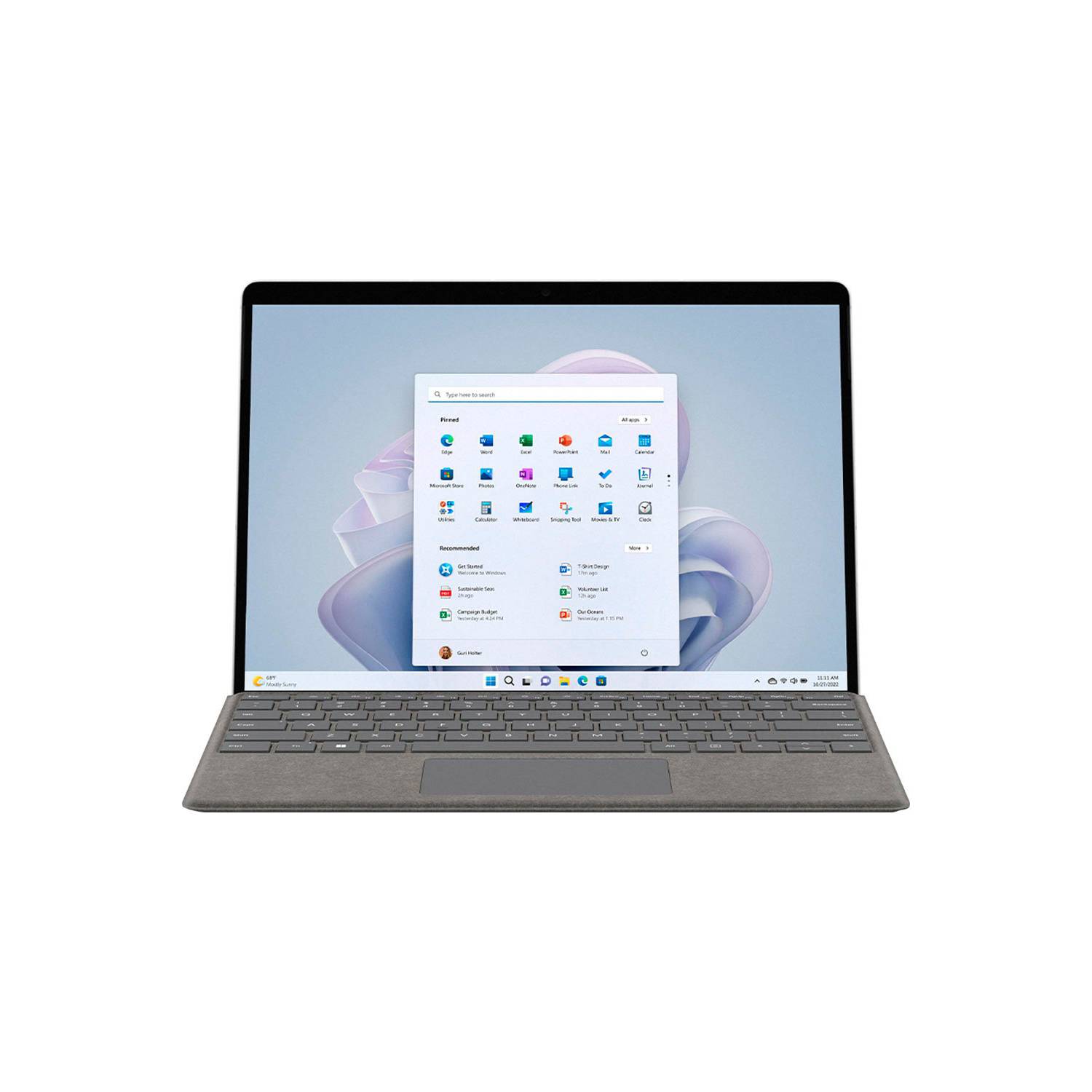 Surface Pro 9 I5 12va Gen 16gb 256gb Platinum + signature teclado MICROSOFT