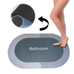 IMPORTADO - Alfombra de baño tapete absorbente para ducha anti deslizante