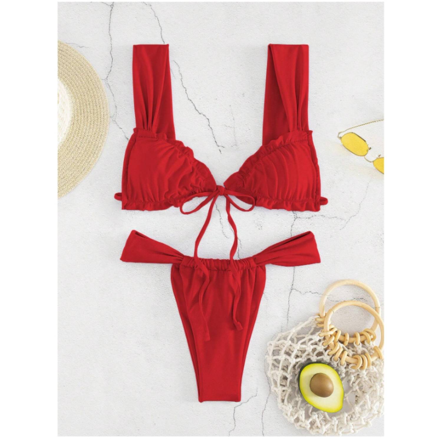 BIKINI TANGA GREETA OTTO RED GENERICO