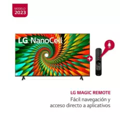 LG - Televisor LG 65 Pulg. NanoCell Smart TV Ultra HD 4K con ThinQ AI 65NANO77SRA