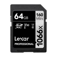 LEXAR - Memoria SD Lexar Professional 64GB - R160mb - W70mb 1066x
