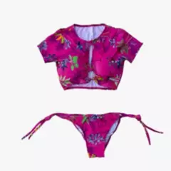 GENERICO - Conjunto Bikini - Tankini Mujer Color Rosado Floreado