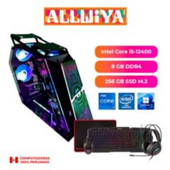 ALLWIYA - PC GAMER INTEL CORE i5-12400, 8GB RAM DDR4, 256 GB SSD M.2, COMBO GAMER