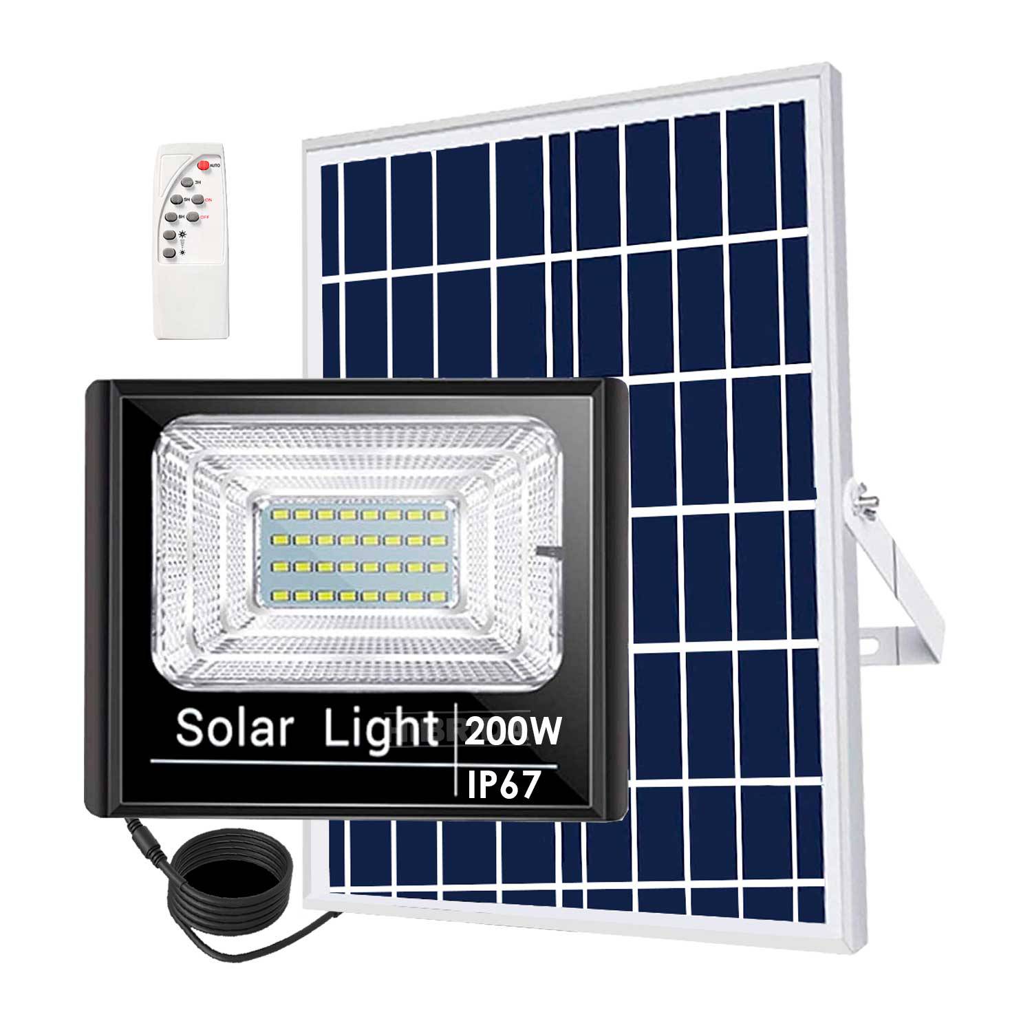 Foco Led Solar Exterior 45w 170 Fotocelula Panel Solar Febo - FEBO