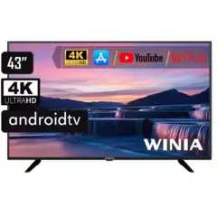 WINIA - Televisor Winia 43” UHD 4K Android TV U43B900BQS Negro
