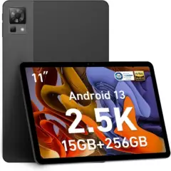 DOOGEE - Tablet DOOGEE T30 PRO 11", 256GB 8GB RAM, 4G LTE, camara 20MP+8MP, Android 13 Negro