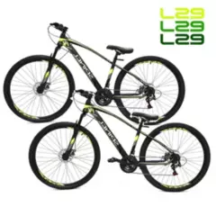 EVEZO - Pack de 2 Bicicleta spinel montañera 29l aro 29