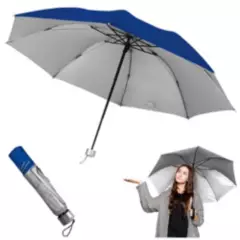 SASHIJA - Paraguas Plegable Sombrilla de Mano para Sol Lluvia K02 AZ