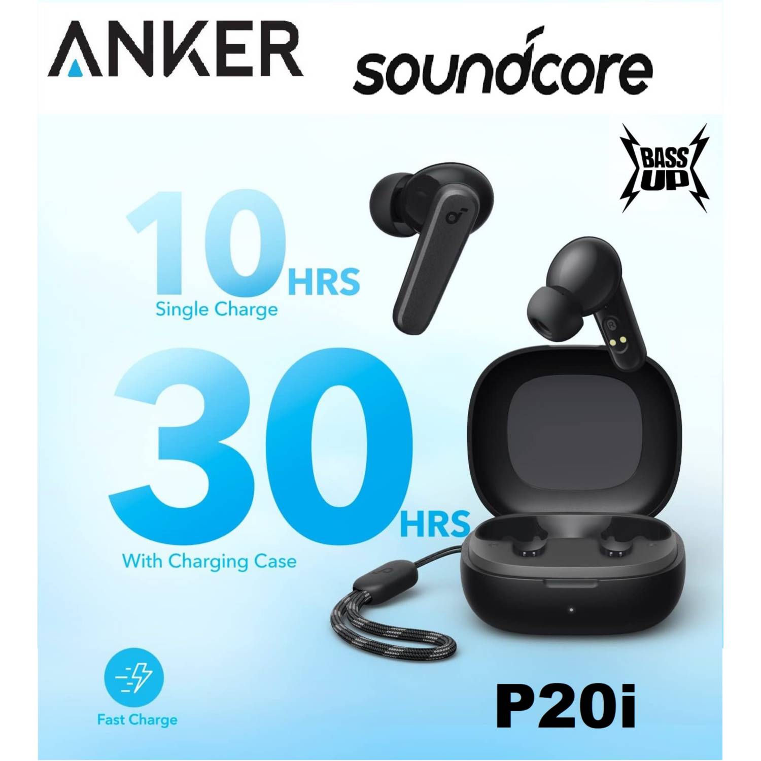 Soundcore P20i Audífonos Bluetooth True Wireless Black - No Indy Evo  SOUNDCORE BY ANKER