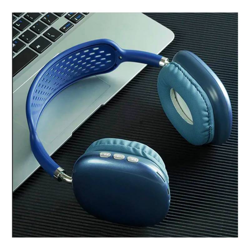 Audífono Bluetooth P9 Pro Max Azul GENERICO