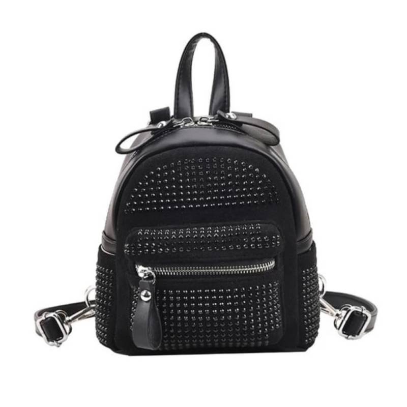 Mochila Antirrobo Mujer Bolso Morral Moda Cartera Impermeable - Negro